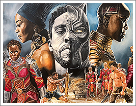 Black Panther Painting - African Heritage Art in Roselle, NJ, by AkomicsArt LLC